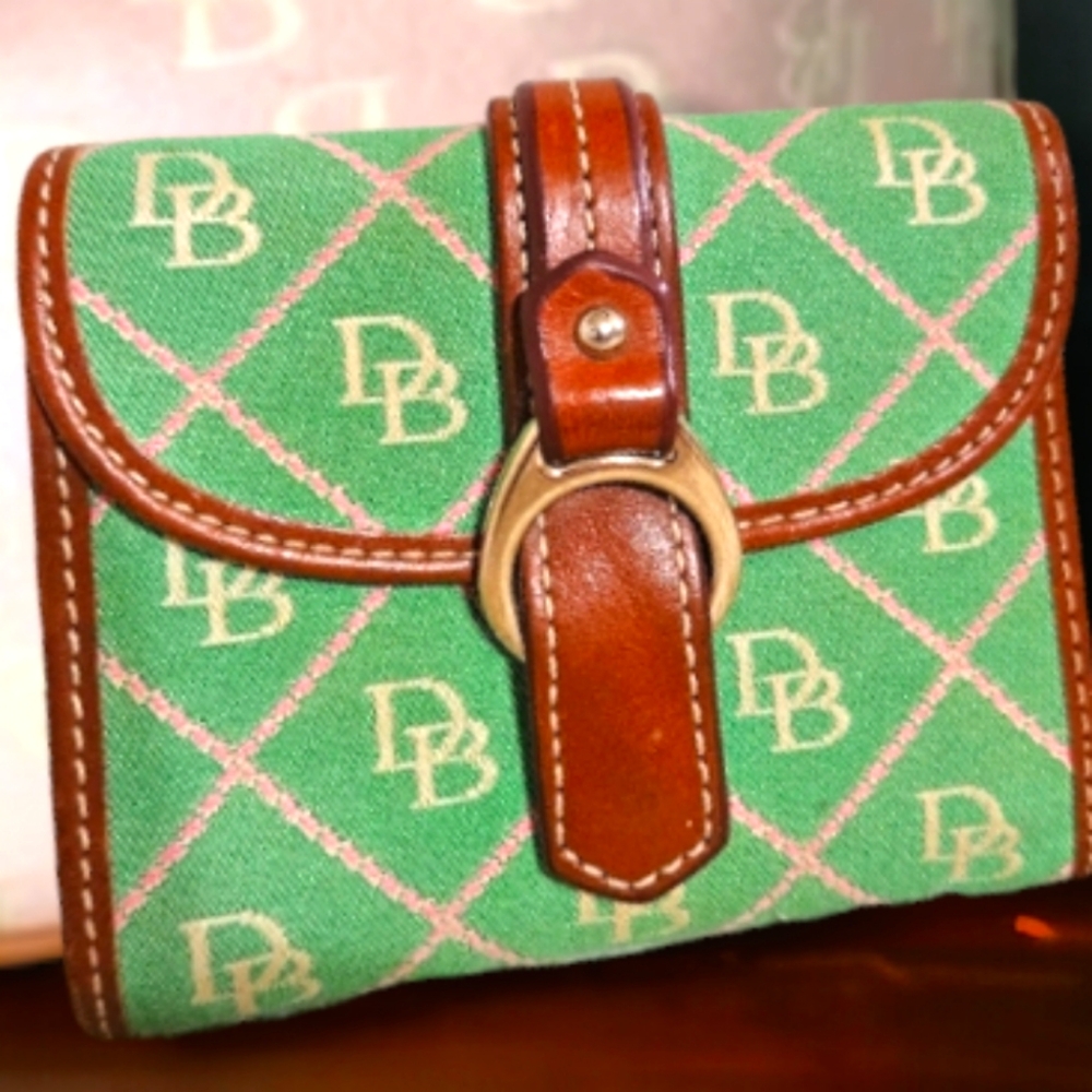 Dooney & Bourke Vintage Monogram Double Snap Wallet with Coin Zip. Rare - Picture 15 of 15